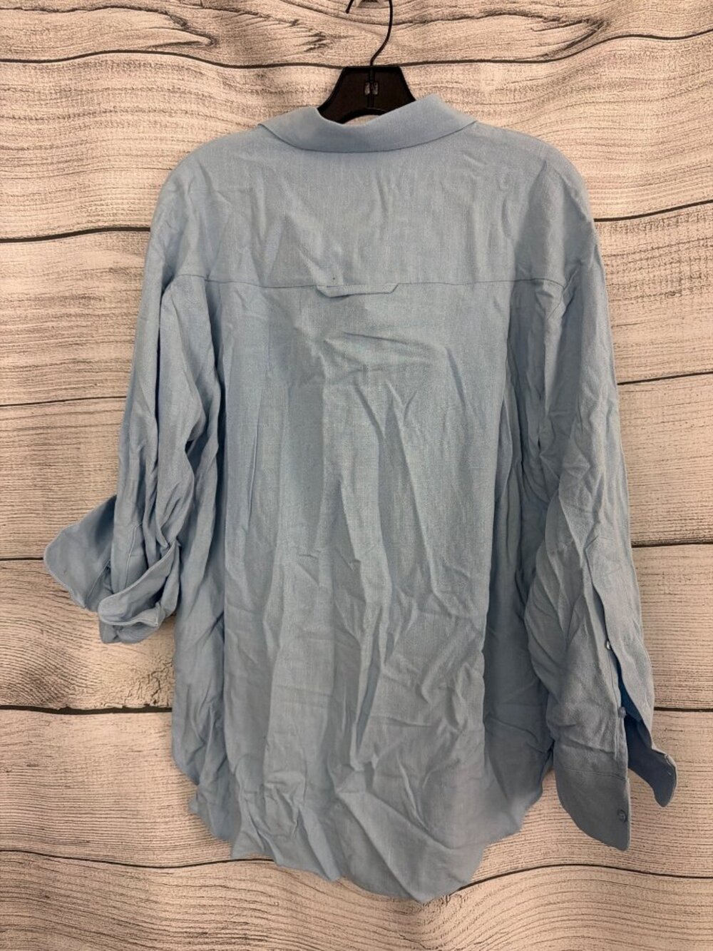 NWT Alexia Admor Amber Oversized Linen and Cotton Button-Up Shirt Size M - Picture 2 of 3